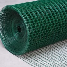 Good anti-corrosion 1x1 light green pvc coated welded wire mesh roll